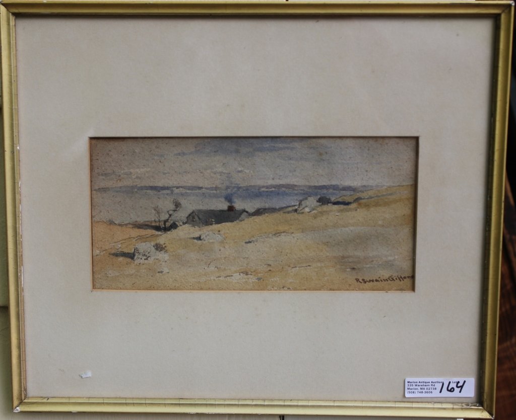 WATERCOLOR BY R. SWAIN GIFFORD (1840-1905, NEW (1 of 3)
