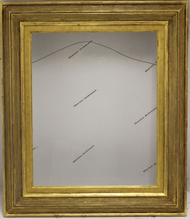 HAND CARVED AND GILDED FRAME BY BOSTON ARTISAN: W. F. SCOTT. INSIDE MEASUREMENT 20 1/2" X 16", OVERALL 27 1/4" X 23 1/4".