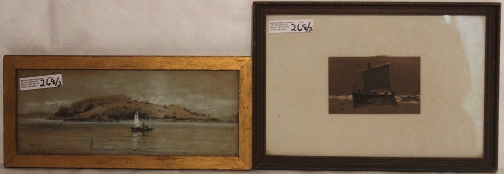 2 FRAMED PASTEL DRAWINGS BY R. SWAIN GIFFORD (1 of 4)