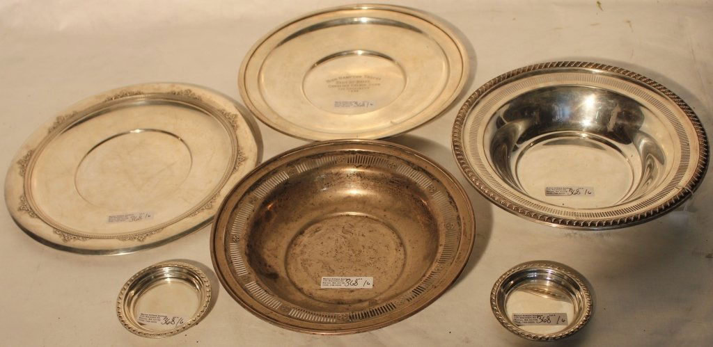 6 PIECES OF STERLING SILVER TO INCLUDE 2 BUTTER (1 of 1)