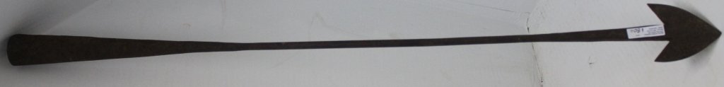 19TH CENTURY HARPOON, TWO FLUED IRON, SIGNED, (1 of 2)