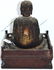 CARVED ASIAN BUDDHA, JAPANESE 18TH C, PAINTED - 3