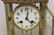 BRASS AND GLASS CRYSTAL REGULATOR CLOCK, FRENCH - 3