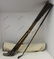 8 WOODEN SHAFT GOLF CLUBS, 7 MADE BY T. STEWART,