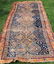 LATE 19TH C CAUCASIAN SCATTER RUG, BLUE FIELD