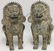 PAIR OF ASIAN GILT BRONZE FOO DOGS, POSSIBLY 19TH - 2