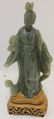 CHINESE CARVED NEPHRITE JADE GODDESS KWAN YIN,