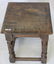 17TH C ENGLISH OAK JOINT STOOL, STRETCHER BASE, - 2