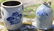 2 AMERICAN DECORATED STONEWARE PCS. 1 IS A 11"