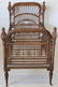 LATE 19TH C AMERICAN WICKER CHILD'S BED, HEYWOOD - 2