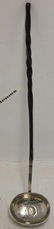 GEORGE III STERLING SILVER PUNCH LADLE WITH