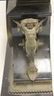 ORNATE VICTORIAN IRON MANTEL CLOCK WITH WINGED - 2