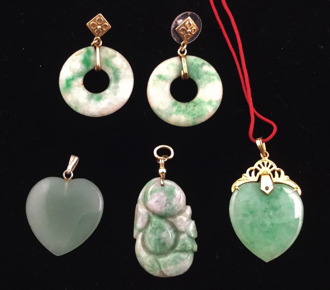 14K Gold Jade Jewelry Group (1 of 2)