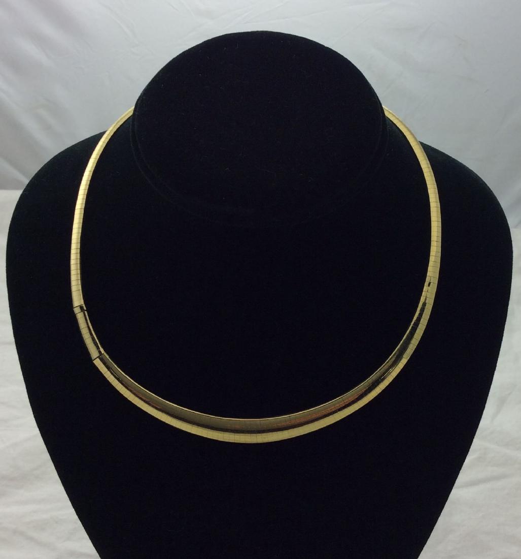 14k Yellow Gold Omega Necklace (1 of 2)