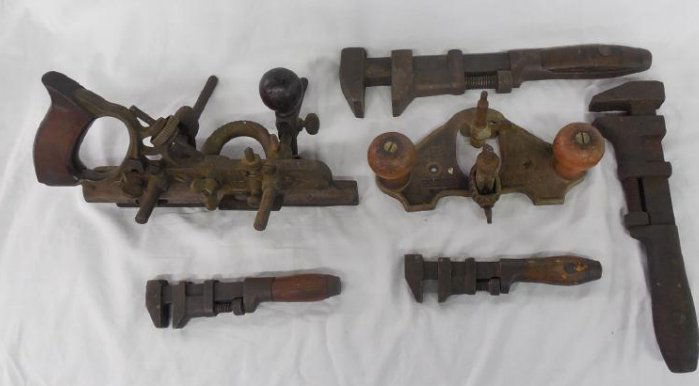 Lot of 6 Antique Tool Stanley 45 Plane 71 Router Coes (1 of 3)