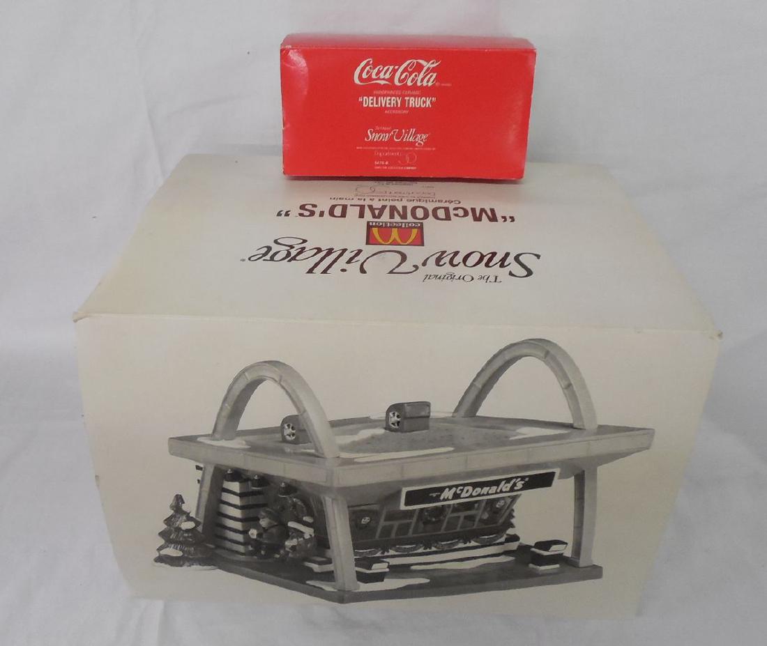 Dept 56 McDonalds Snow Village Coca Cola Delivery Truck (1 of 5)