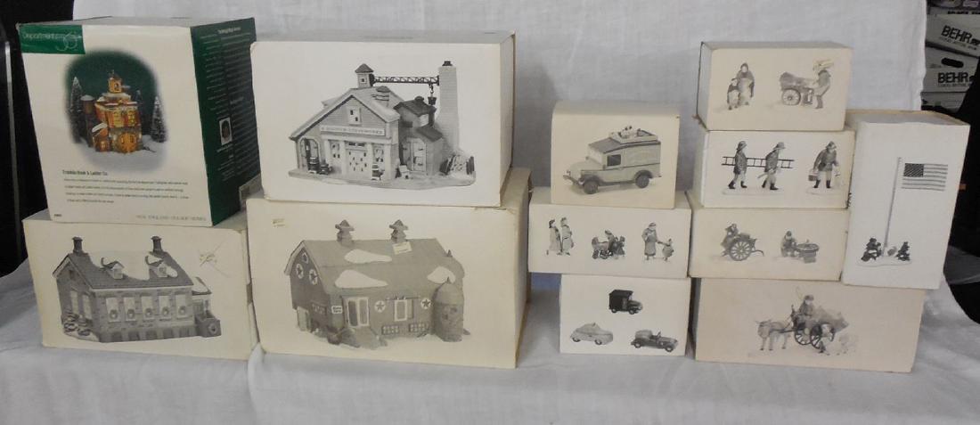 Lot of 12 Dept 56 New England Village Buildings & (1 of 1)