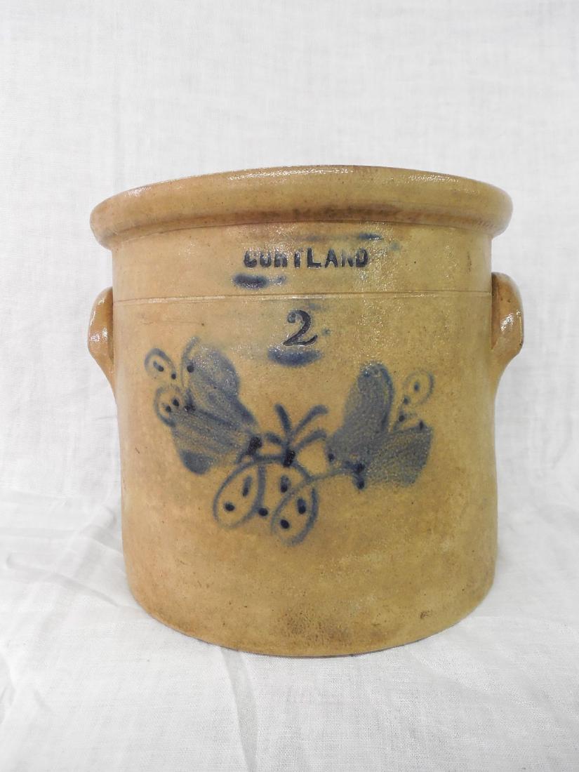 Cortland Blue Decorated  2 Gallon Stoneware Crock (1 of 5)
