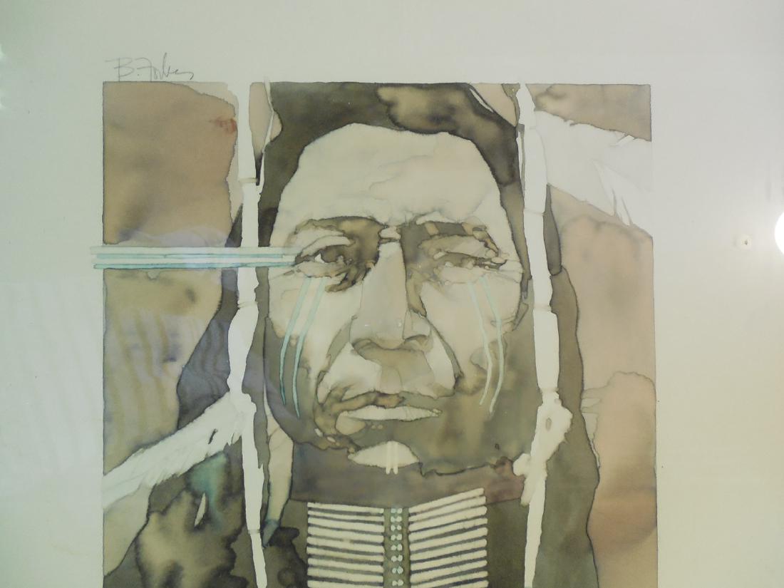 Bart Forbes Native American Cowboy Art Original (1 of 6)
