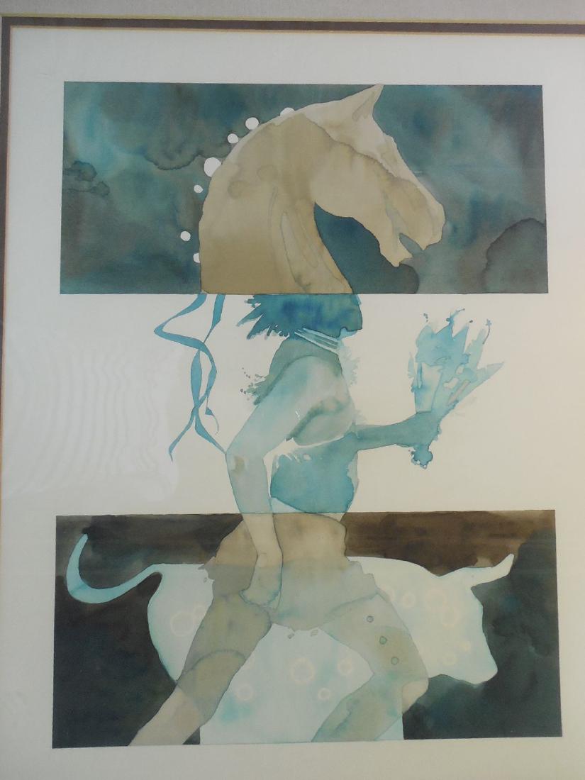 Bart Forbes Native American Cowboy Art Original (1 of 4)