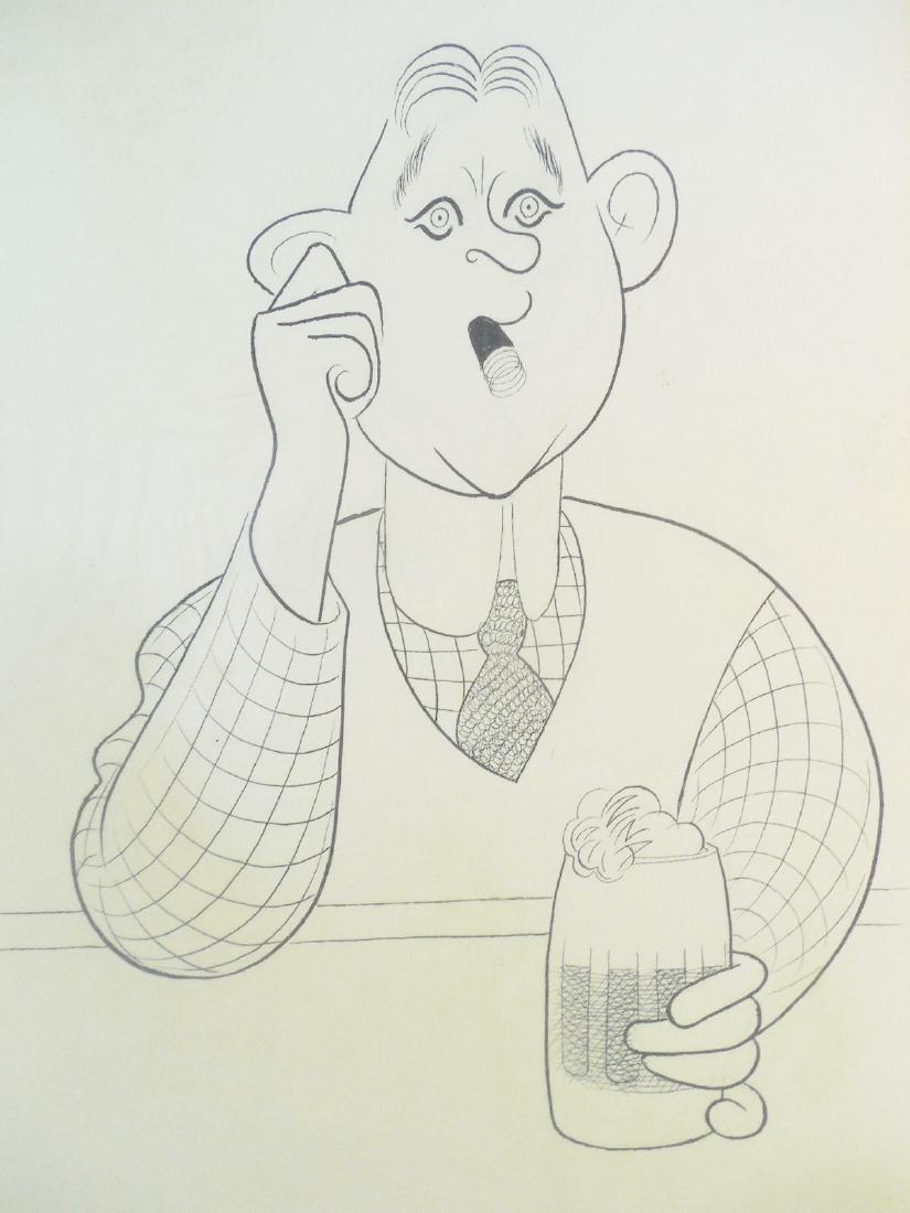 Al Hirschfeld Original Caricature Drawing H.L. Mencken (1 of 4)