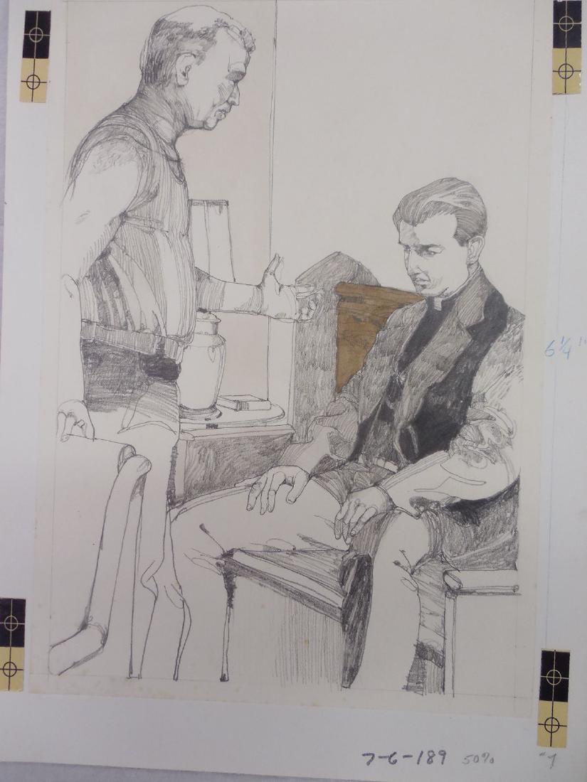 Jerry Pinkney Original Pencil Illustration Rabbit Run (1 of 2)