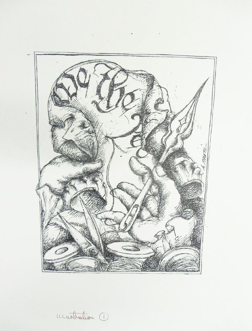 11 Geoffrey Moss Political Drawings Illustrations The (1 of 8)