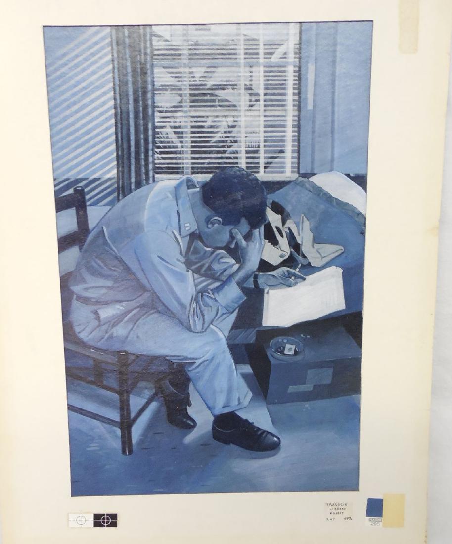 7 Original Oil Julian Allen Caine Mutiny Illustrations (1 of 7)