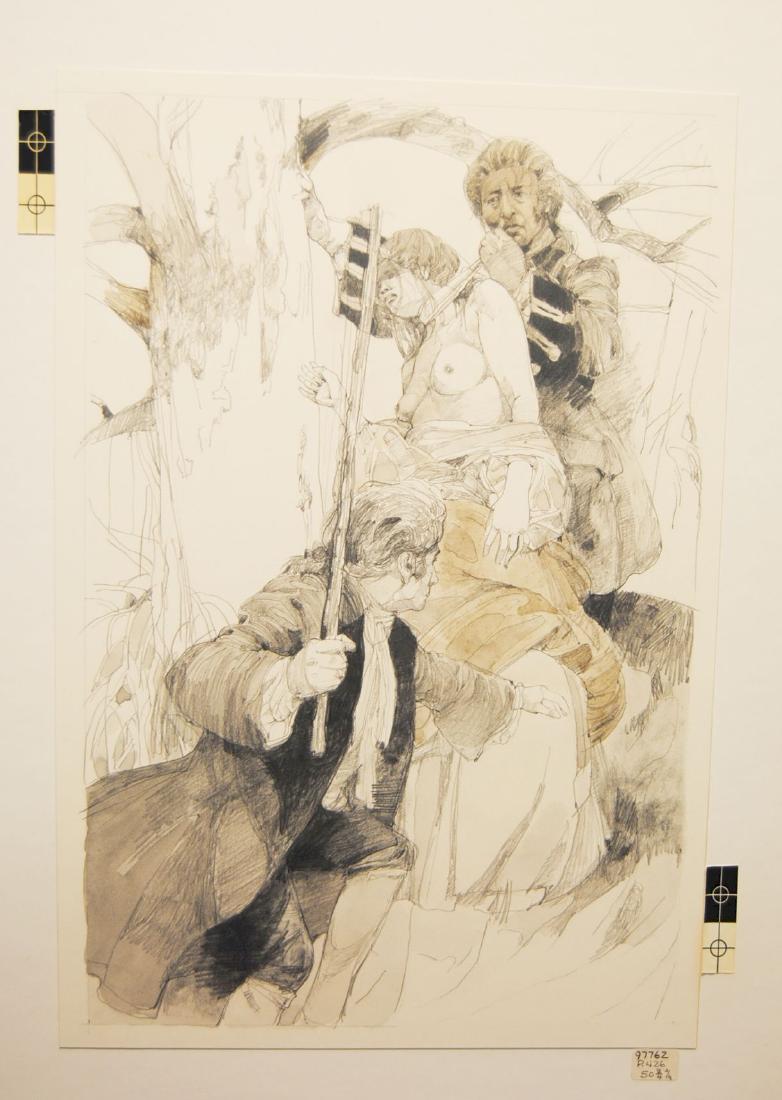 Jerry Pinkney Original Illustration Drawing Franklin (1 of 2)