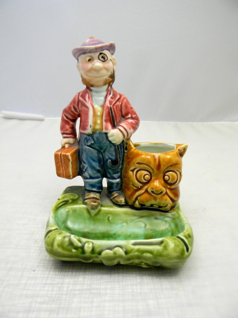 Hooligans Figural Match Safe 5 3/4": Hooligans Figural Match Safe 5 3/4"