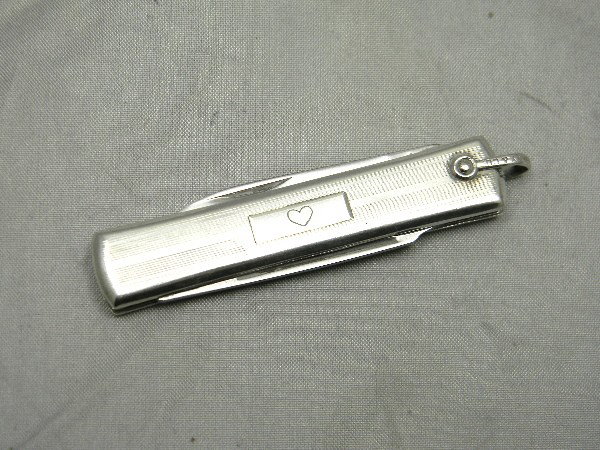 Tiffany & Co. Sterling Cased Pocket Knife: Tiffany & Co. Sterling Cased Pocket Knife