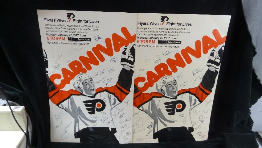 2 flyers wives fight for lives posters many autographs what is flyers wives fight for lives