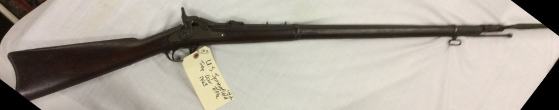 US Springfield Model 1863 Trap Door Rifle w/ Bayonet: parts gun