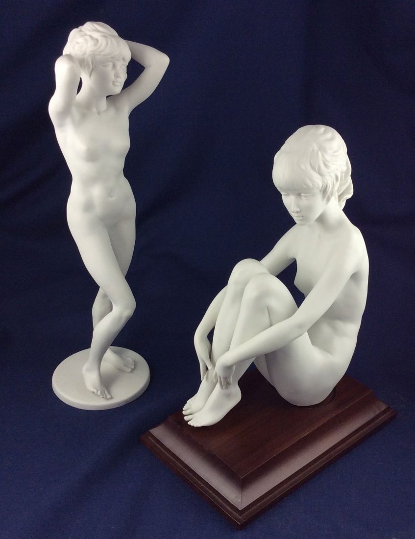 2 Kaiser Nude Female Figures: 13"H, 9"H
