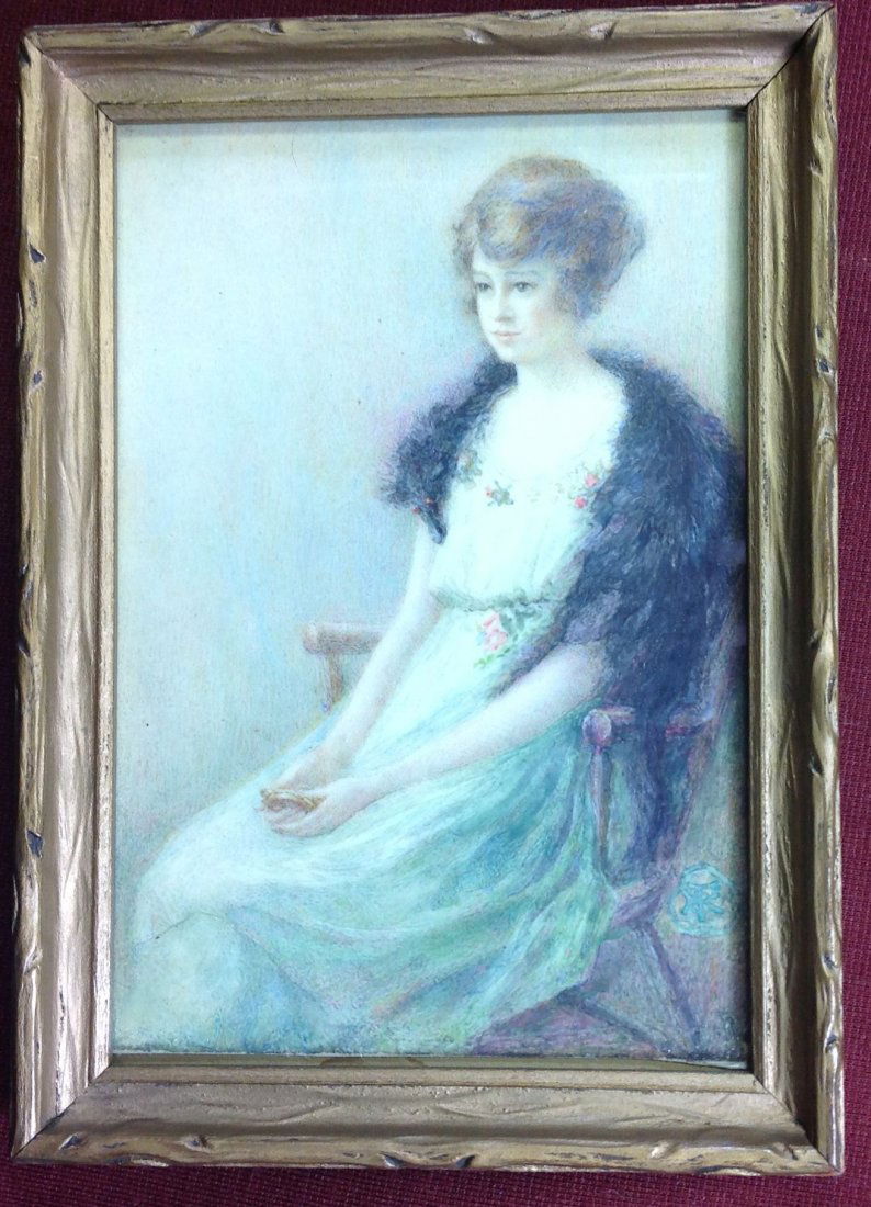 Miniature Portrait Painting by Illustrator Helene (1 of 2)