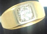 Gentleman's 1 carat Diamond/ 14k Gold Ring (1 of 5)