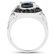 4.27 ctw Genuine London Blue Topaz, Black Spinel & - 2