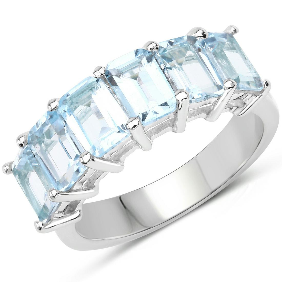 4.08 ctw Genuine Blue Topaz .925 Sterling Silver Ring: 4.08 Carat Genuine Blue Topaz .925 Sterling Silver Ring Blue Topaz Octagon/6x4mm - 6/4.08 ctw Natural Irradiated Metal Type: .925 Sterling Silver Approx. Item Weight: 5.97 grams SKU: QR19030BT-SSR