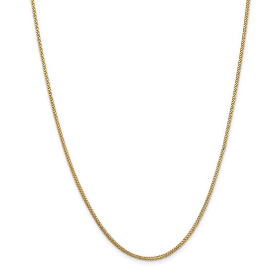 14k Yellow Gold 1.3 mm Franco Chain - 22 in.: One piece 14k Yellow Gold 1.3 mm Franco Chain - 22 in. SKU: 3K183945