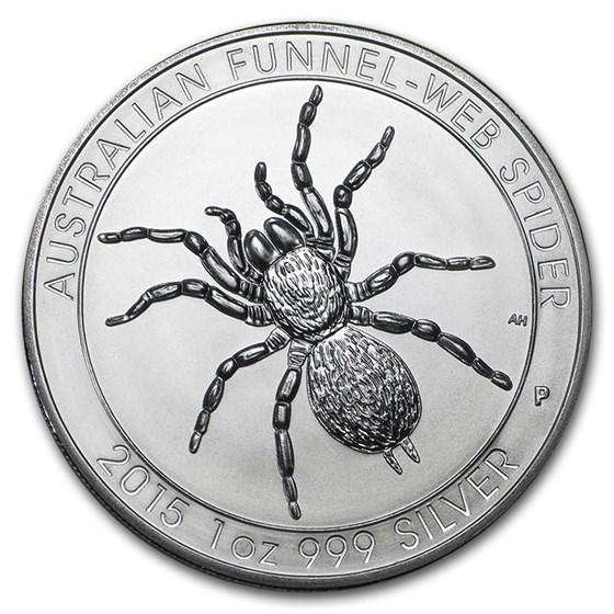 2015 Australia 1 oz Silver Funnel-Web Spider BU: One piece 2015 Australia 1 oz Silver Funnel-Web Spider BU SKU: 3K88524