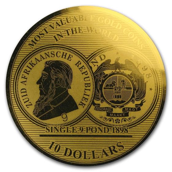 2017 Solomon Isl. 1/100 oz Gold Million Dollar Collect.: One piece 2017 Solomon Isl. 1/100 oz Gold Million Dollar Collect. S. Africa SKU: 3K154394