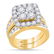 14kt Yellow Gold Womens Round Diamond Bridal Wedding
