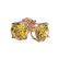 1 ctw Certified Intense Yellow Diamond Stud Earrings - 3