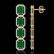 20.59 ctw Emerald & Diamond Micro Pave Halo Earrings - 2