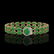 29.82 ctw Jade & Diamond Bracelet 14K Rose Gold