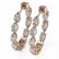 5.2 ctw Pear Cut Diamond Designer Earrings 18K Rose