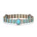 23.14 ctw Turquoise & Diamond Bracelet 14K Rose Gold - 2