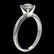 1.25 ctw Certified Quality Diamond Engagment Ring 10k - 3