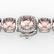 35 ctw Morganite & Micro Pave Diamond Bracelet 14k