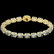 15.25 ctw Aquamarine & Diamond Eternity Micro Bracelet - 2